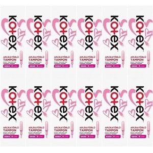 Kotex Aplikatörlü Tampon Süper 96 Lı Set (12PK*8)