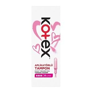 Kotex Aplikatörlü Tampon Süper 96 Lı Set (12PK*8)
