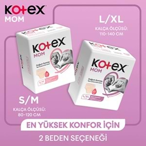 Kotex Mom Lohusa Külodu - Külot Bez L - Large - Büyük / XL - Extra Large - 40 Lı Set (5PK*8)