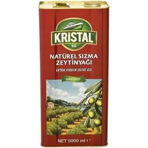 Kristal Zeytinyağı 10LT Natürel Sızma Soğuk Sıkım (Teneke) (2PK*5LT)