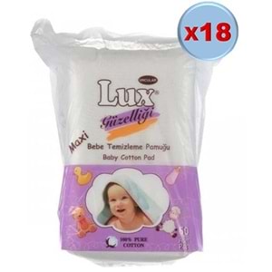 Lux Bebek Temizleme Pamuğu 1080 Adet (18Pk*60)