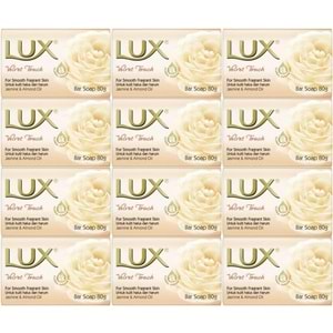 Lux Sabun 80GR Velvet Touch (Kadife Dokunuş) (12 Li Set)