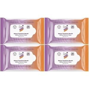 Lux Makyaj Temizleme Mendili Havlu 80 Yaprak (4PK*20)
