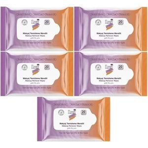 Lux Makyaj Temizleme Mendili Havlu 100 Yaprak (5PK*20)