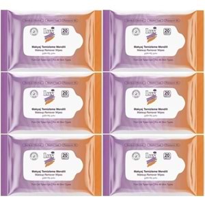 Lux Makyaj Temizleme Mendili Havlu 120 Yaprak (6PK*20)