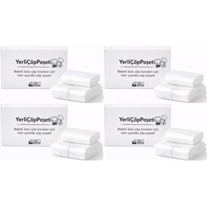 Mandaş Tommee Tippee Twist & Click Çöp Poşeti Tam Uyumlu Yerli (3 Lü Yedek Set) KOVASIZ (4 Lü Set)