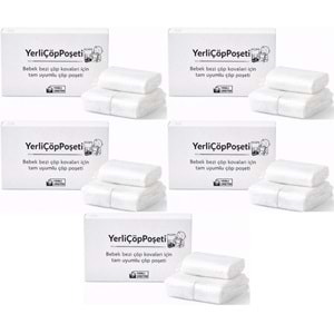 Mandaş Tommee Tippee Twist & Click Çöp Poşeti Tam Uyumlu Yerli (3 Lü Yedek Set) KOVASIZ (5 Li Set)