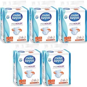 Mavi Beyaz Ped Emici Külot Yetişkin Bezi XL Ekstra Büyük 150 Adet