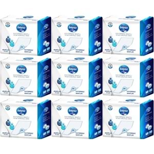 Mavi Beyaz Yetişkin Alt Açma Yatak Koruyucu Örtü 60*90CM 270 Adet (9PK*30) Kaydırmaz Bantlı