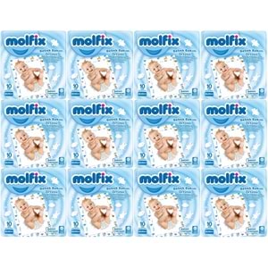 Molfix Bebek Bakım Alt Açma Örtüsü 12 Li Set 120 Adet (12Pk*10)