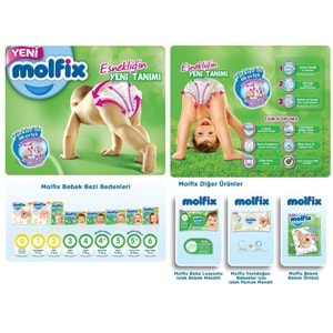 Molfix Bebek Bezi 5 Beden 11-18 KG Junior 144 Adet Aylık Fırsat Pk