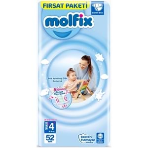 Molfix Bebek Bezi 4+ Beden 9-16 KG Maxi Plus 416 Adet Dev Ekonomik Fırsat Pk