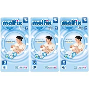 Molfix Bebek Bezi Ekonomik 0 Beden 0-3 KG Prematüre 90 Adet