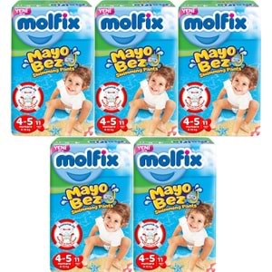 Molfix SwimminG Pants Mayo Bez Beden :4-5 9-15 KG 55 Adet