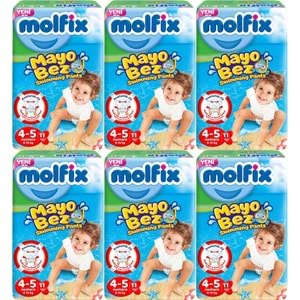 Molfix SwimminG Pants Mayo Bez Beden :4-5 9-15 KG 66 Adet