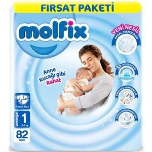 Molfix Bebek Bezi 1 Beden 2-5 KG Yeni Doğan 410 Adet MeGa Fırsat Pk