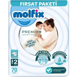 Molfix Premium Bebek Bezi 2 Beden 3-6 KG Mini 350 Adet MeGa Ultra Fırsat Pk