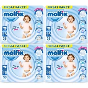 Molfix Bebek Bezi 6 Beden 15+ KG Extra Large 152 Adet Avantaj Fırsat Pk
