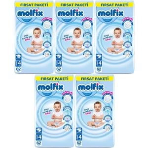Molfix Bebek Bezi 4 Beden 7-14 KG Maxi 310 Adet MeGa Fırsat Pk