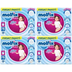 Molfix Külot Bebek Bezi 6 Beden 15+ KG Extra Large 152 Adet Avantaj Fırsat Pk