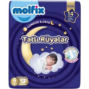 Molfix Tatlı Rüyalar Bebek Bezi 4 Beden 7-14 KG Maxi 304 Adet Avantaj Fırsat Pk