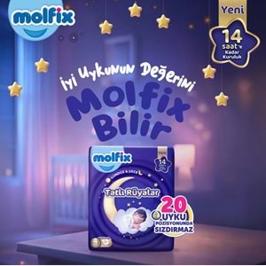 Molfix Tatlı Rüyalar Bebek Bezi 5 Beden 11-18 KG Junior 232 Adet Avantaj Fırsat Pk