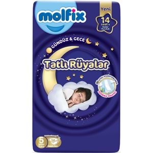 Molfix Tatlı Rüyalar Bebek Bezi 5 Beden 11-18 KG Junior 290 Adet Mega Fırsat Pk