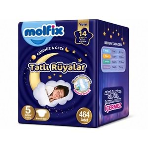 Molfix Tatlı Rüyalar Bebek Bezi 5 Beden 11-18 KG Junior 464 Adet Dev Ekonomik Fırsat Pk