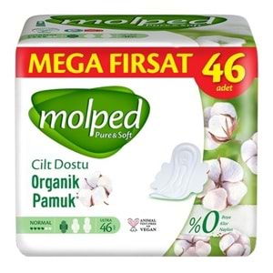 Molped Pure&Soft Hijyenik Ped Normal 1104 (24PK*46) Adet Mega Pk