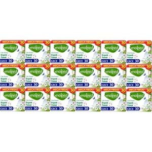 Molped Pure&Soft Hijyenik Ped Gece 540 (18PK*30) Adet Mega Pk