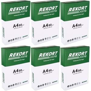 Mopak Rekort A4 80GR/M2 Fotokopi Kağıdı 3000 Adet (6PK*500)