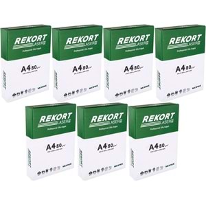 Mopak Rekort A4 80GR/M2 Fotokopi Kağıdı 3500 Adet (7PK*500)