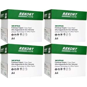 Mopak Rekort A4 80GR/M2 Fotokopi Kağıdı 10000 Adet (20PK*500)