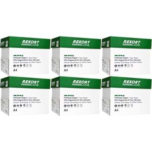 Mopak Rekort A4 80GR/M2 Fotokopi Kağıdı 12500 Adet (30PK*500)