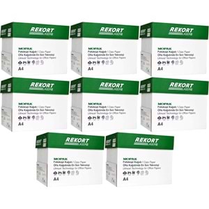 Mopak Rekort A4 80GR/M2 Fotokopi Kağıdı 20000 Adet (40PK*500)
