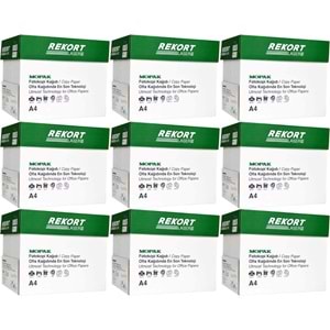 Mopak Rekort A4 80GR/M2 Fotokopi Kağıdı 22500 Adet (45PK*500)