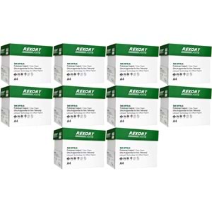 Mopak Rekort A4 80GR/M2 Fotokopi Kağıdı 25000 Adet (50PK*500)