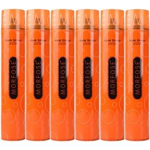 Morfose Saç Spreyi 400ML Ultra Sert (Turuncu) (6 Lı Set)
