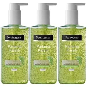 Neutrogena Visibly Clear Pore&Shine Temizleme Jeli 200ML (Parlama Karşıtı) (3 Lü Set)