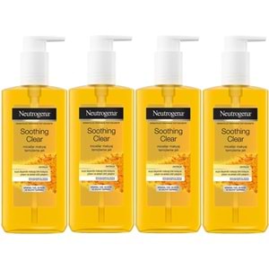 Neutrogena Soothing Clear Micellar Yüz Temizleme Jeli 200ML (4 Lü Set)