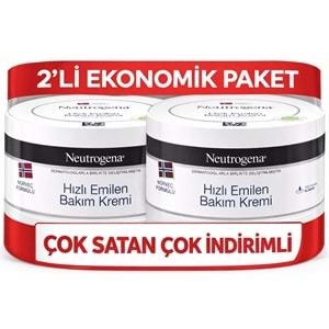 Neutrogena Norveç Formülü Hızlı Emilen Bakım Kremi 200ML+200ML 400ML Avantaj PK (4 Lü Set)