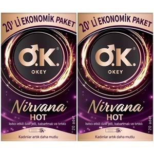 Okey Prezervatif 40 Adet Nirvana Ekonomik Pk (2PK*20)