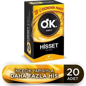 Okey Prezervatif 100 Adet Hisset Ekonomik Pk (5PK*20)