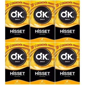 Okey Prezervatif 120 Adet Hisset Ekonomik Pk (6PK*20)