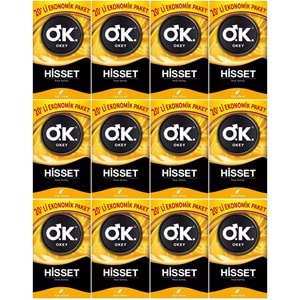 Okey Prezervatif 240 Adet Hisset Ekonomik Pk (12PK*20)
