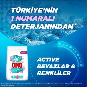 Omo Matik Çamaşır Deterjanı 30KG Beyaz ve Color/Renkliler (200 Yıkama) (4PK*7.5KG)