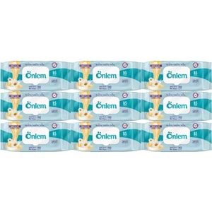 Önlem Islak Havlu Mendil 90 Yaprak Papatya Özü (9 Lu Set) Plastik Kapaklı 810 Yaprak