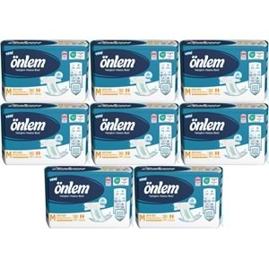 Önlem Yetişkin Bezi Bel Bantlı Tekstil Yüzey M - Medium - Orta 240 Adet (8PK*30)