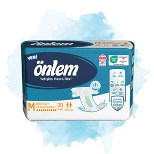 Önlem Yetişkin Bezi Bel Bantlı Tekstil Yüzey M - Medium - Orta 240 Adet (8PK*30)