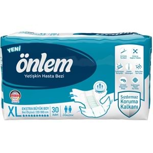 Önlem Yetişkin Bezi Bel Bantlı Tekstil Yüzey XL - Extra Large - Ekstra Büyük 180 Adet (6PK*30)